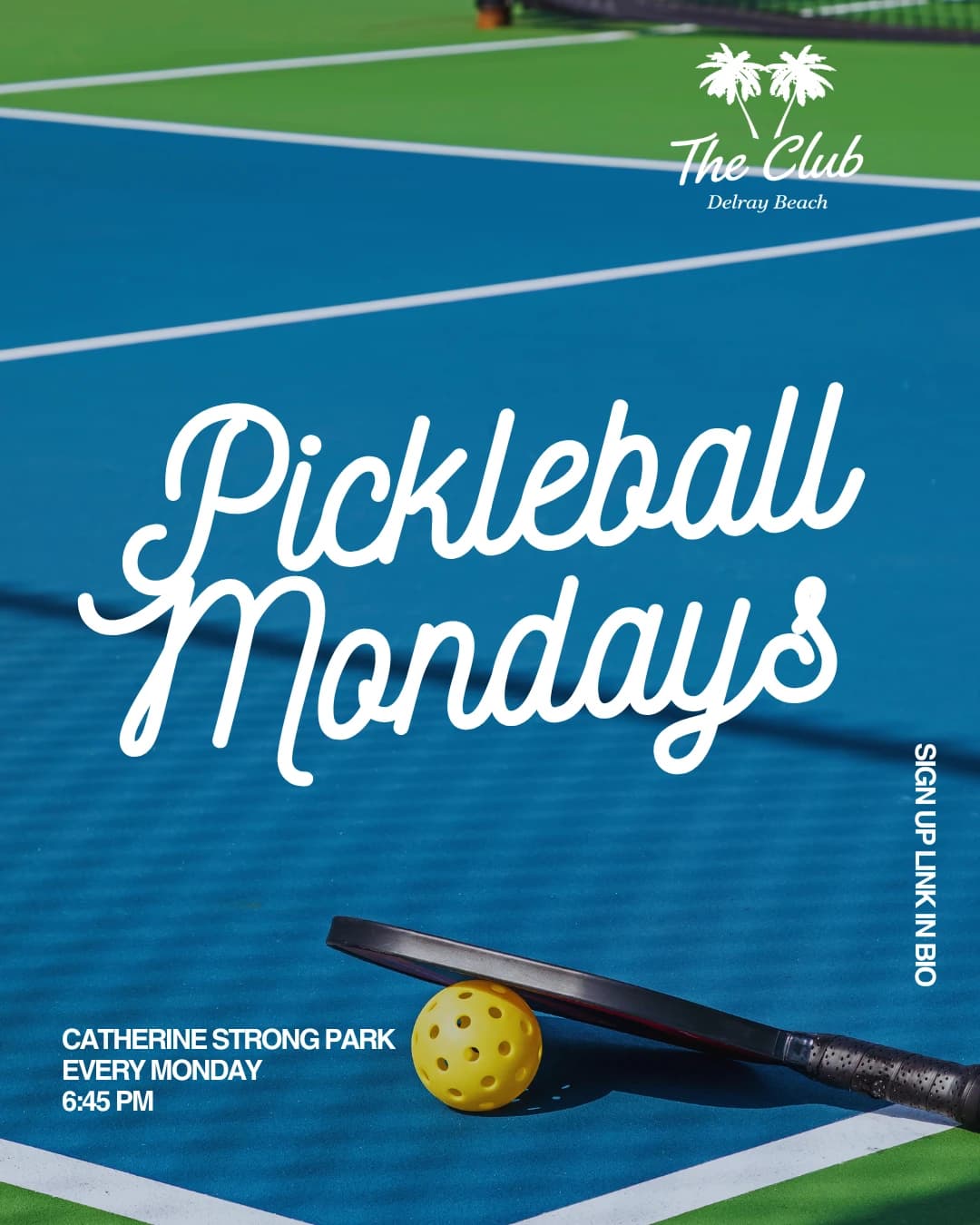 Pickleball Mondays at Catherine Strong Park, Delray Beach