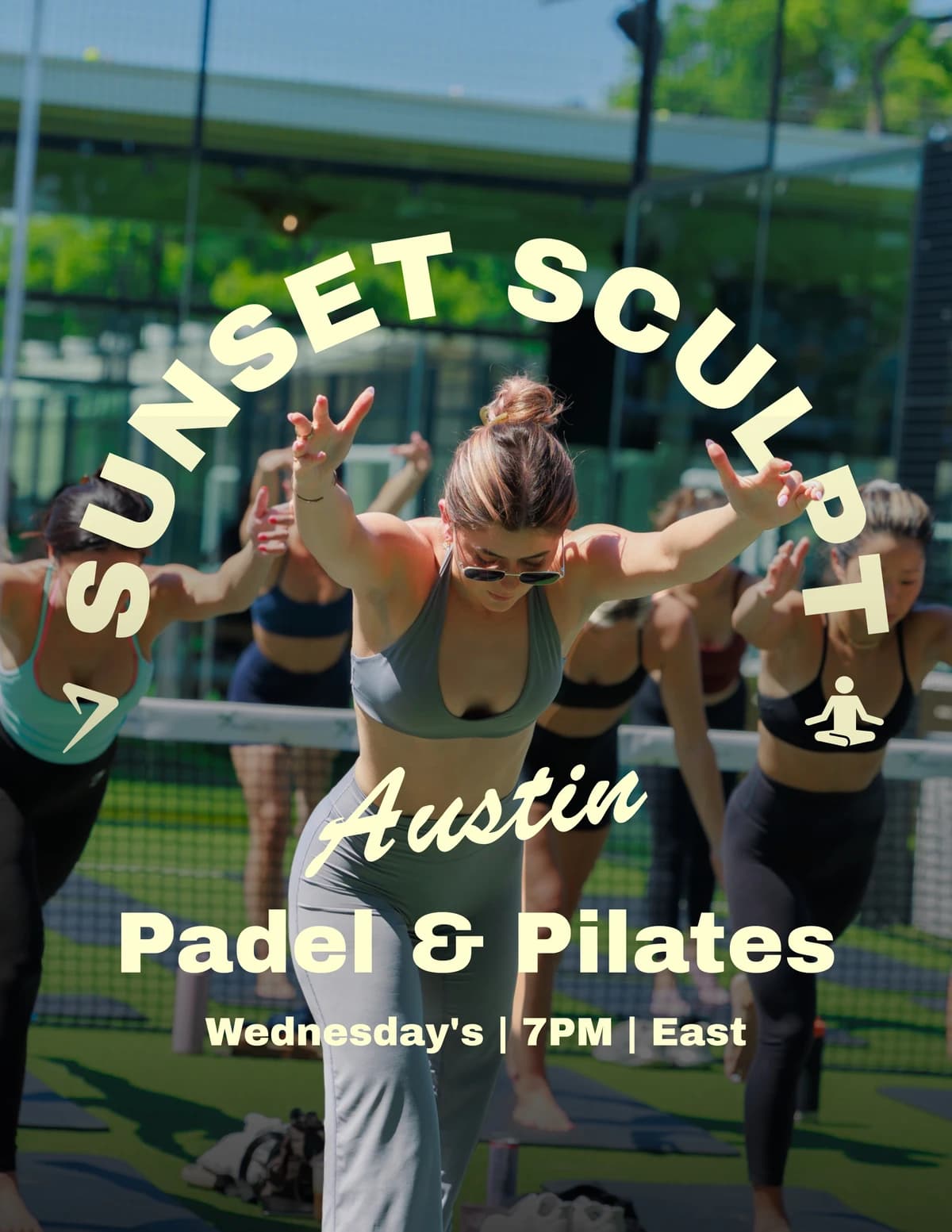 Sunset Sculpt padel and Pilates session in Austin